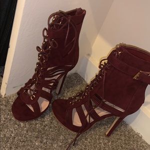 Lace heels
